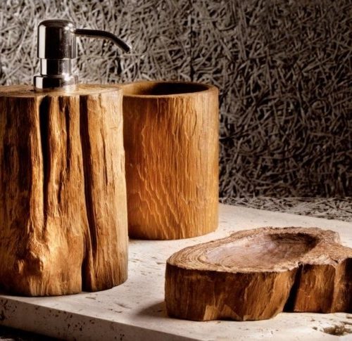 Accessori bagno in legno – Giaquinto